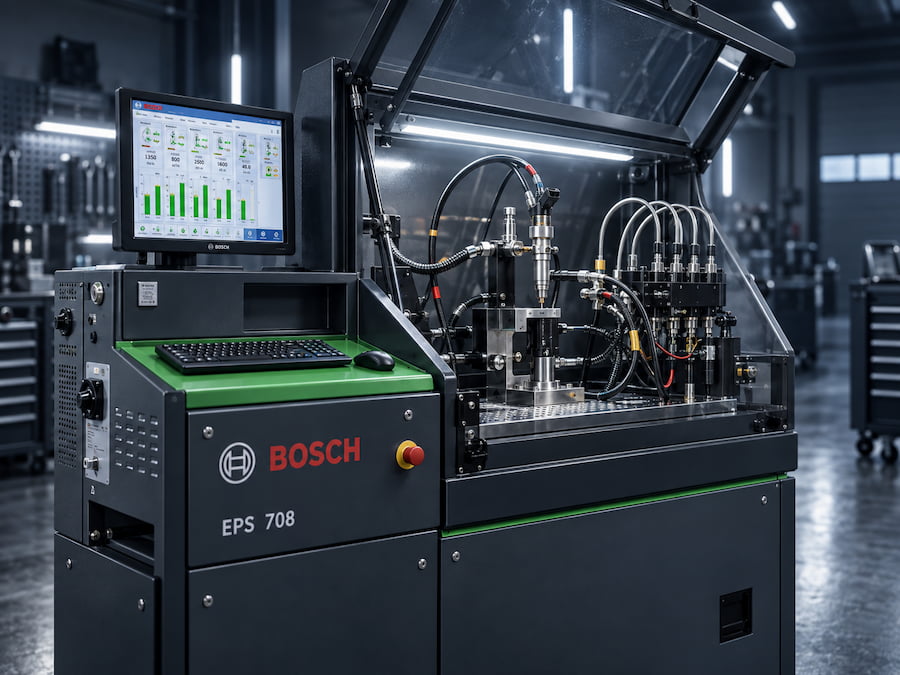 Диагностика форсунки Common Rail на стенде Bosch EPS 708 в Diesel Bro Астрахань